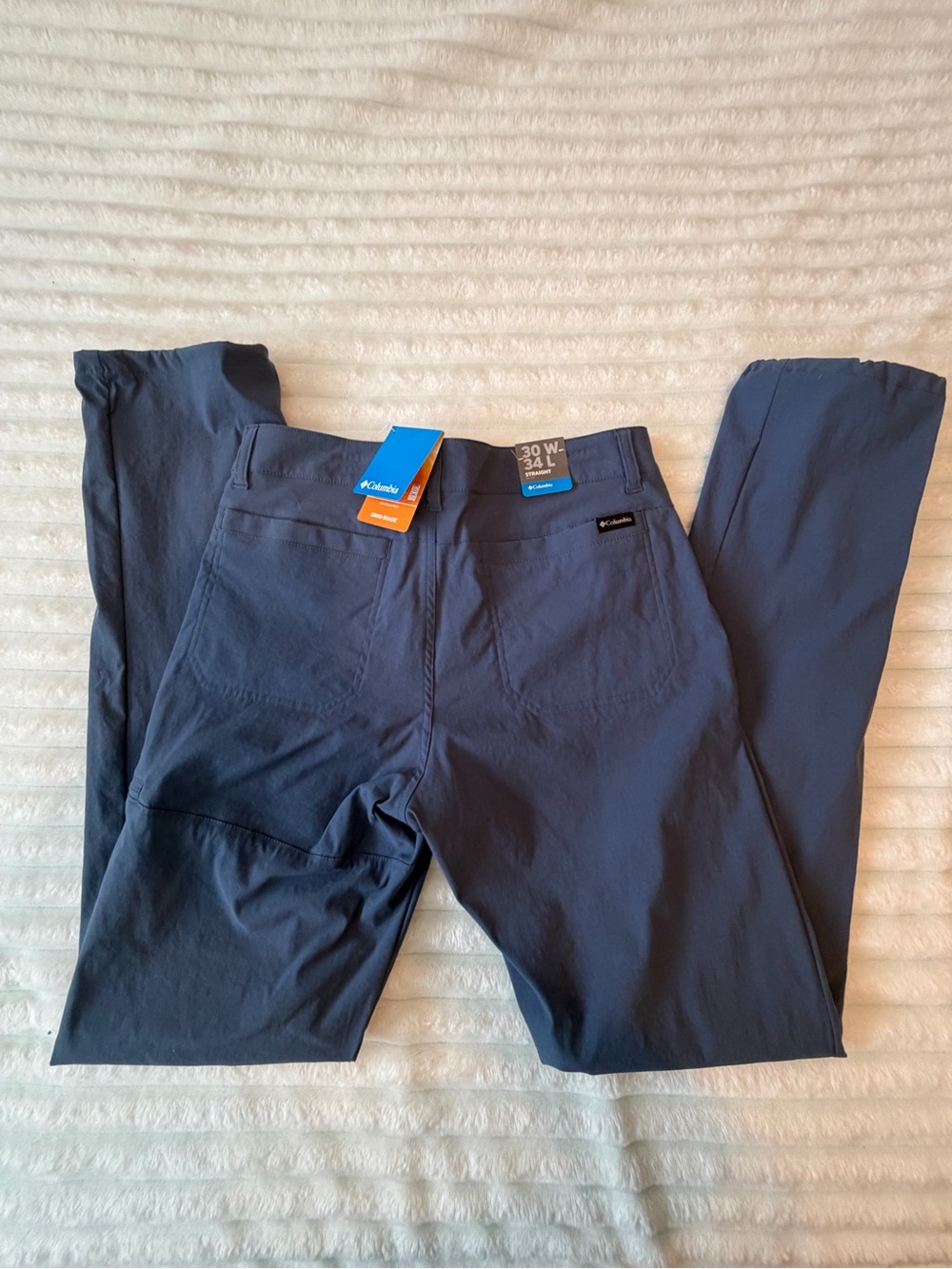 Columbia Men's Navy Stretch omnishade Chinos